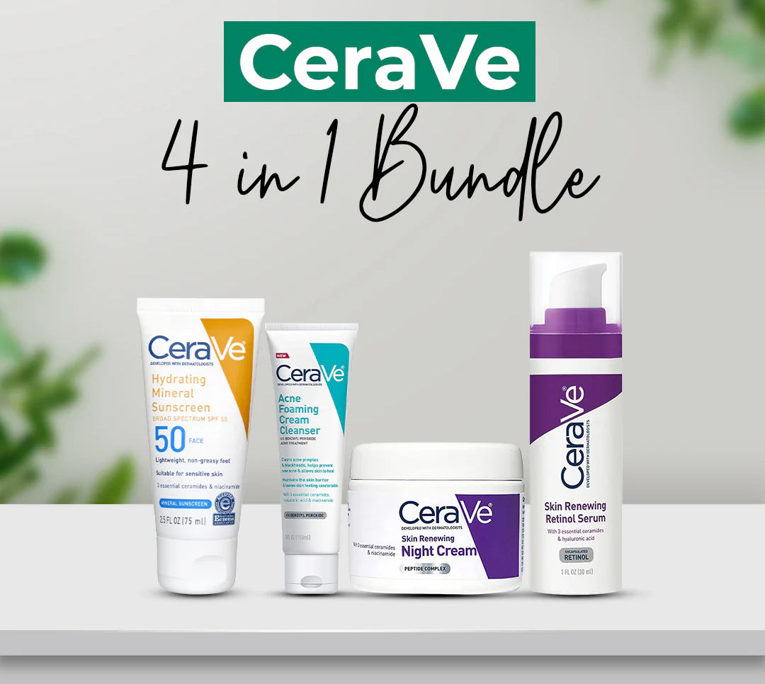 CeraVe 4-in-1 Skin Care Kit – Cleanse, Hydrate, Repair & Protect